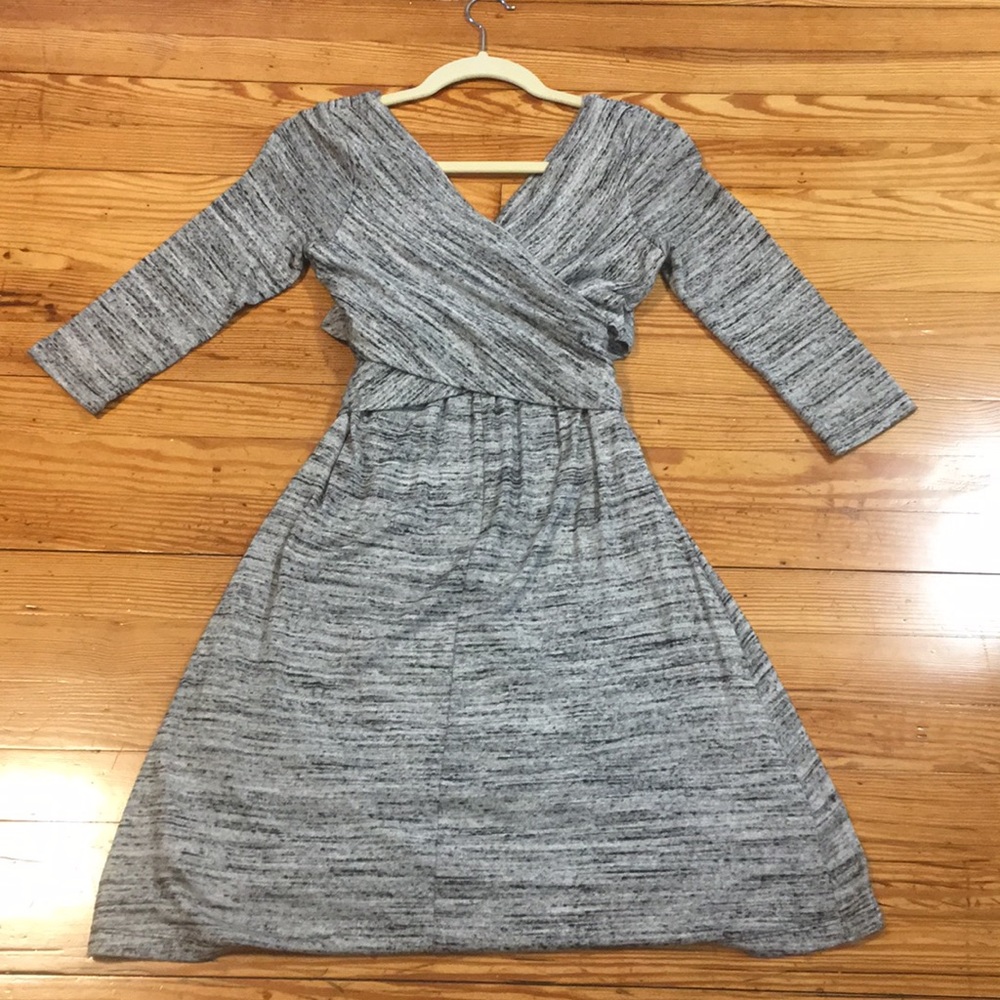 Anthropologie grey dress